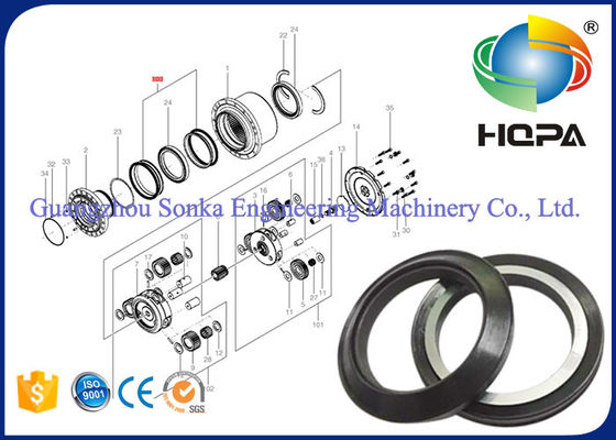 High Precision Rotary Floating Oil Seal Ozone Resistance With Standard Size