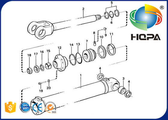 HNBR Excavator Seal Kit Lifting Cylinder VOE11707024 VOE11999894 11707024 11999894