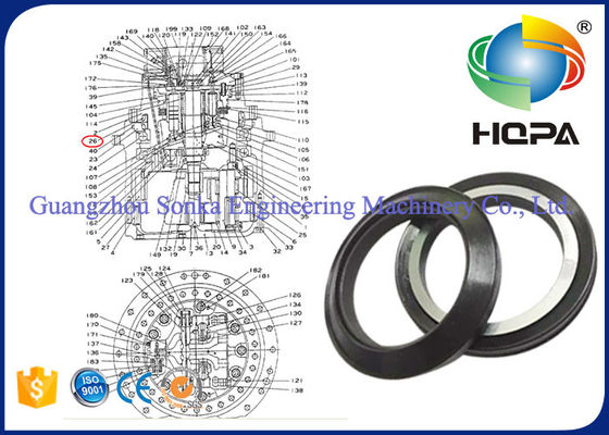 SOLAR220LC-III Floating Ring Seal Oil Resistance With HNBR + IRON Materials