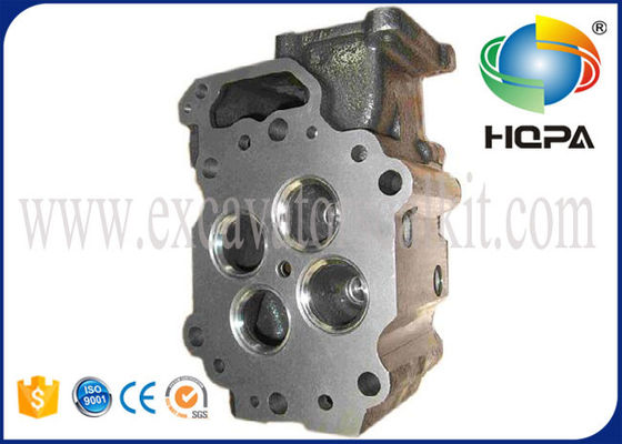 6151-11-1102 Excavator Solenoid Valve Cylinder Head For 6D125 Loader PC400-5