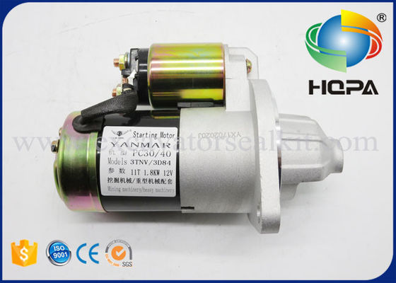 3D84 Engine 2H 11T 1.8KW 12V Yanmar Starter Motor Fits KOMATSU PC30 PC40