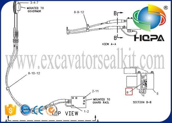  320 E312 Excavator Engine Parts Throttle Motor 7Y-5559 247-5227 7Y-3913 4I-5496 7Y3913 4I5496