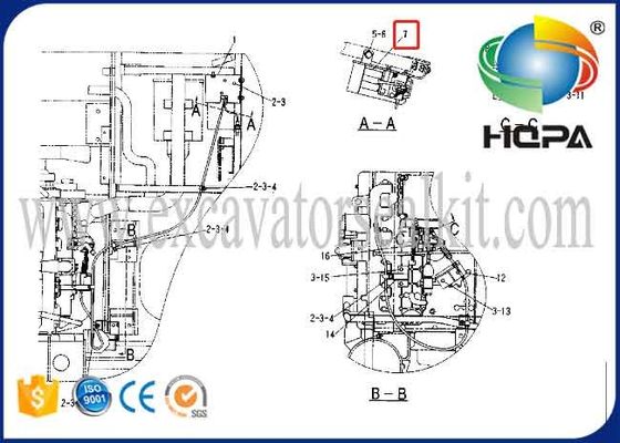  E320 E320N Excavator Engine Parts 106-0092 7Y-3913 Throttle Motor Single Cable