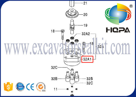 9233096 Pusher Handle Control Valve Block For Hitachi ZAX200 ZAX450 ZAX600 ZAX160LC