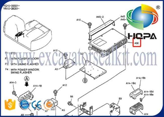 YN22E00123F4 YN22E00123F5 Main Pump Controller PVC Kobelco K200 SK210 SK230-6E