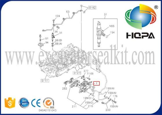 8973060449 8-97306044-9 Engine 4HK1 Fuel Injector Pump Assembly Forged Steel