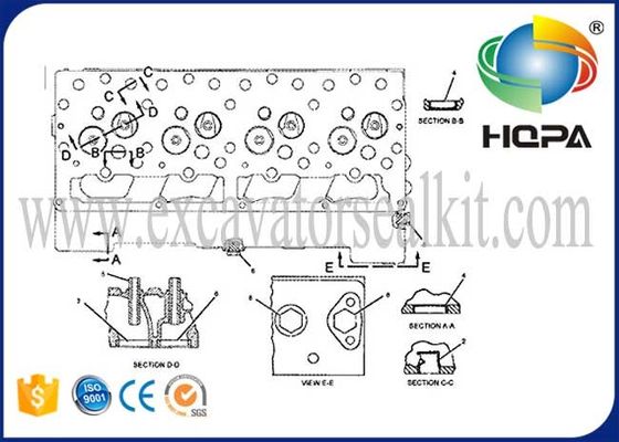 7S7070 7S-7070 Cylinder Head For Engine D330C 3304 erpilla Excavator