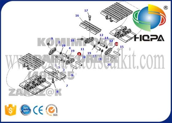 20Y-32-11123 Track Link Undercarriage Parts For Komatsu Excavator