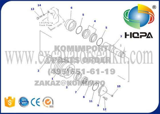 20Y-30-00022 20Y3000022 Carrier Roller For Komatsu PC200-5 PC200-6