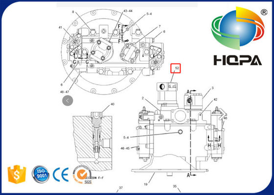  312C 315D 218-0557 2180557 Excavator Hydraulic Parts SBS80 Pilot Pump