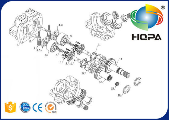 162-4875 Hydraulic Pump A8V59 Excavator Hydraulic Spare Parts