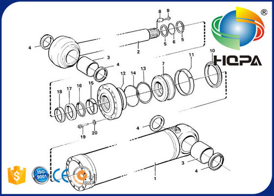 11999893 VOE11999893 Tilting Cylinder Seal Kit For VOLVO L90C L90D