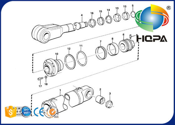 11990396 VOE11990396 Lifting Cylinder Loader Seal Kits L180 L180C L180D