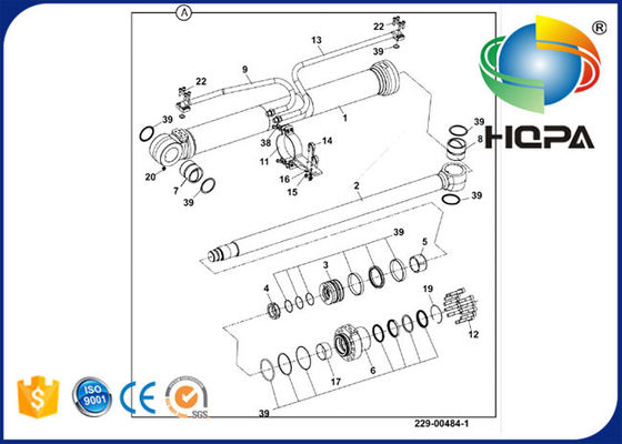 550/41747 550-41747 55041747 550 41747 Ram Boom Cylinder Seal Kit For JCB JS200 JS210