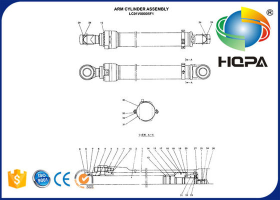 LC01V00005R300 Arm Cylinder Seal Kit For Kobelco SK330LC SK330LC-6E